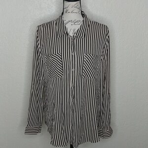 CB Established 1962 Striped Button Front Shirt Size XL
